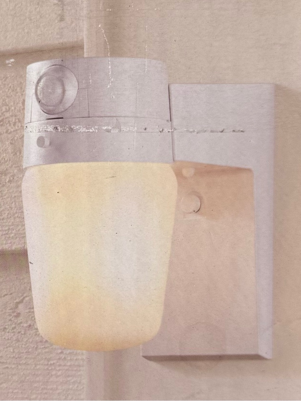 HAMPTON BAY 💡MOTION SENSING EXTERIOR WALL LANTERN💡 WHITE FINISH 🌟NIB🌟 - Picture 8 of 9
